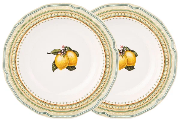 Набор тарелок суповых Lefard "Лимоны", 2 штуки, 23 см (86-2478